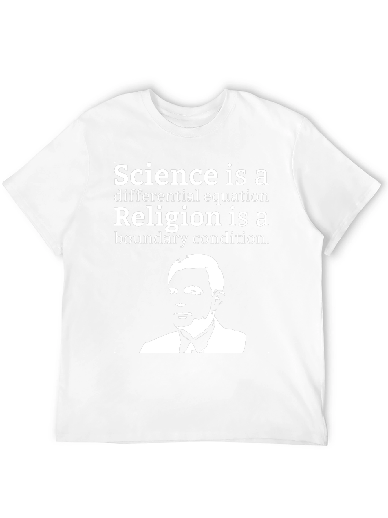 Science vs Religion Graphic T-Shirt - Black