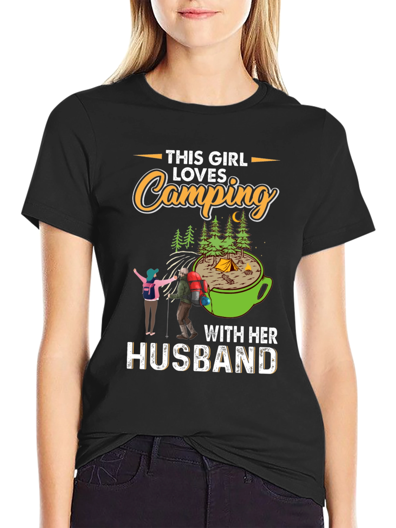Camping Lover T-Shirt for Her