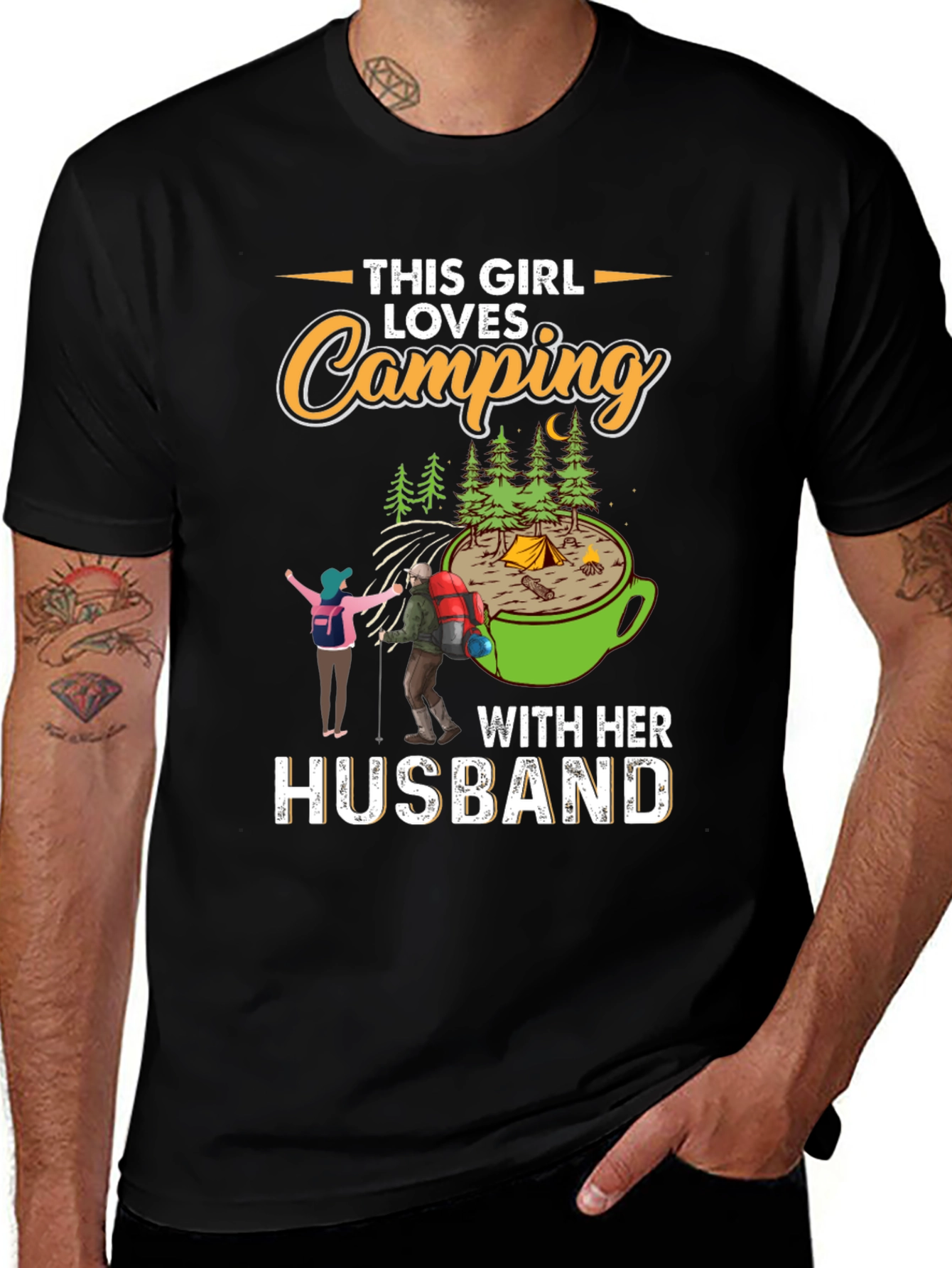 Camping Lover T-Shirt for Her