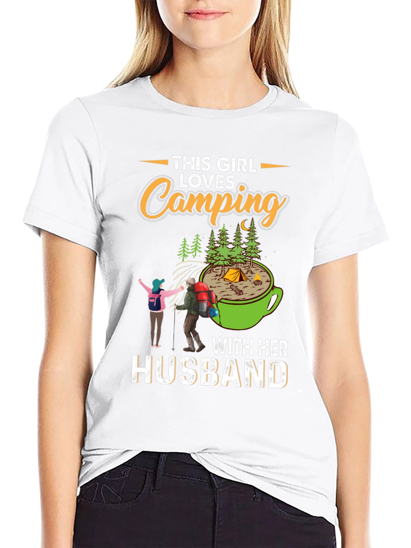 Camping Lover T-Shirt for Her