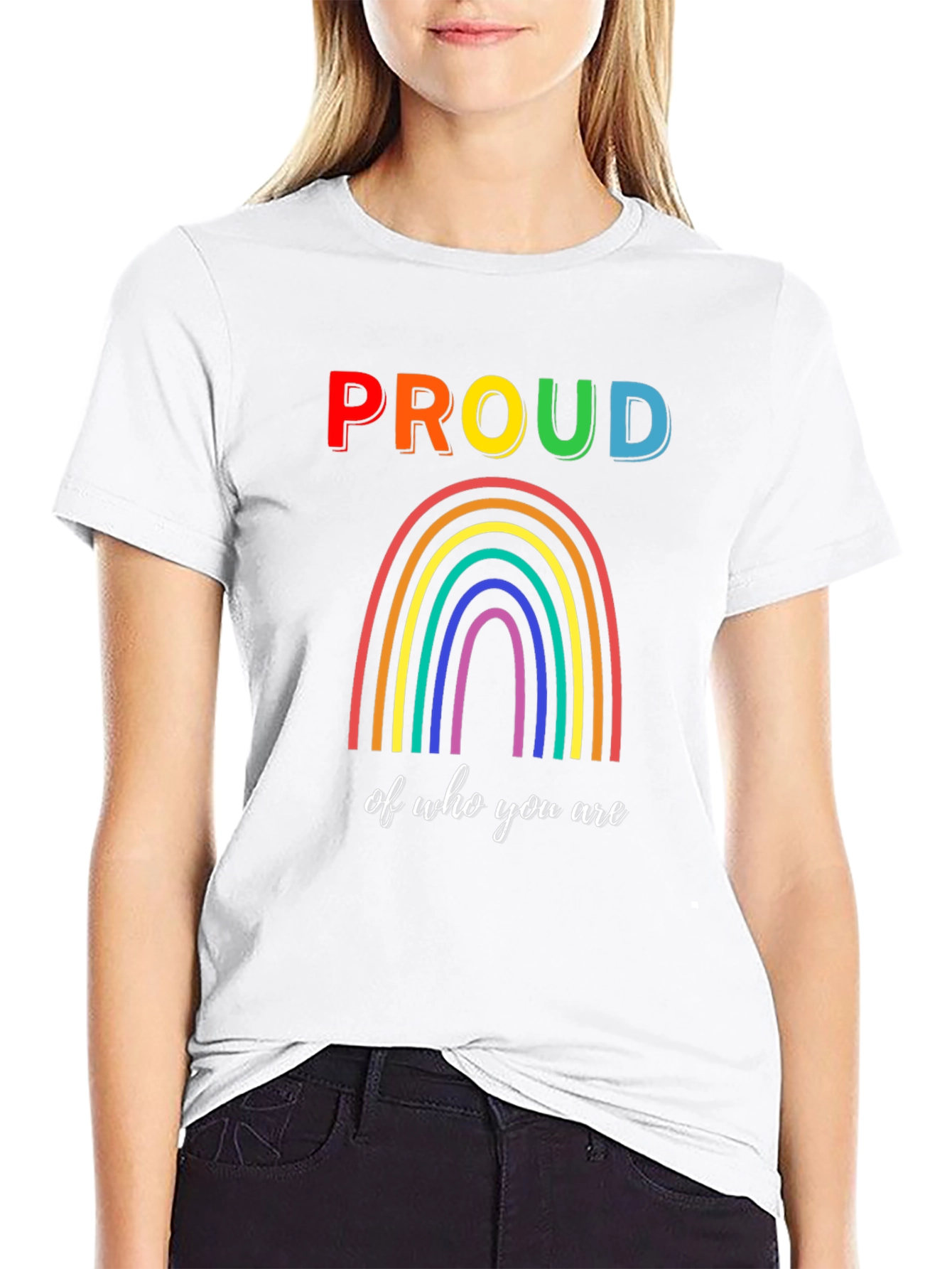 Proud Rainbow Graphic T-Shirt