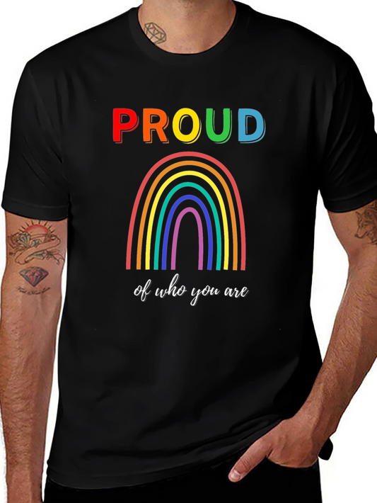 Proud Rainbow Graphic T-Shirt