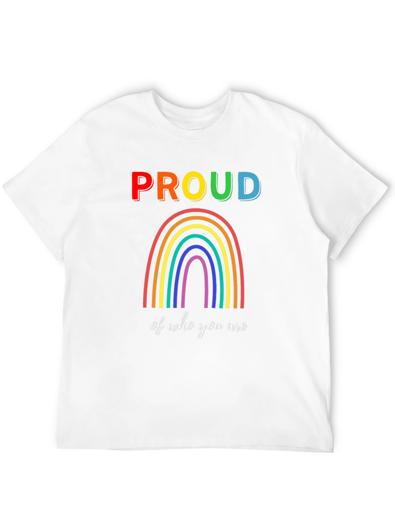 Proud Rainbow Graphic T-Shirt