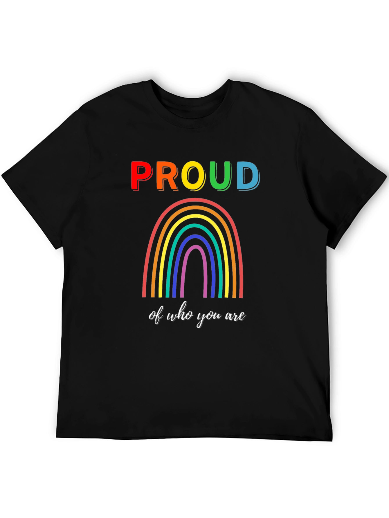 Proud Rainbow Graphic T-Shirt