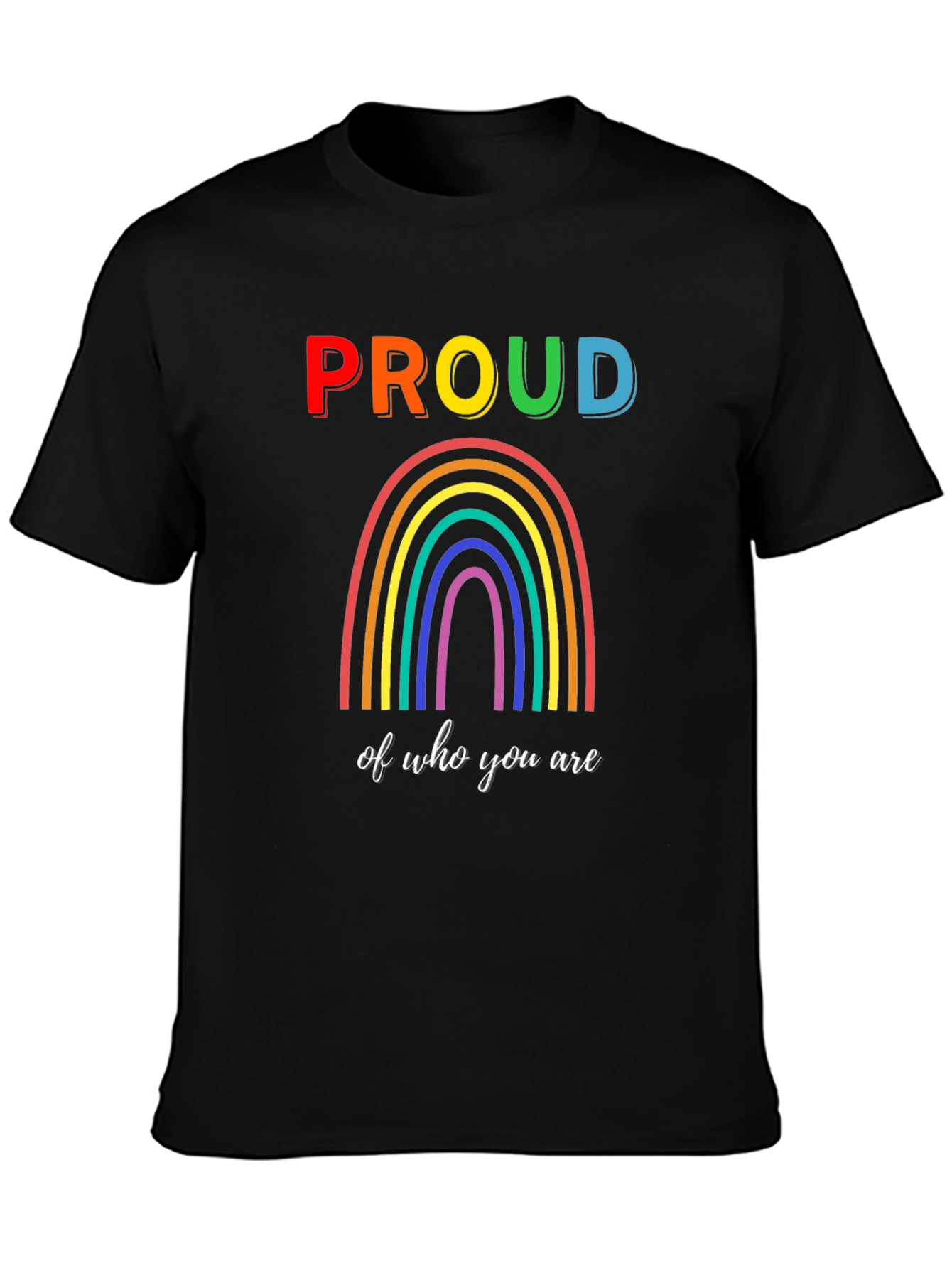 Proud Rainbow Graphic T-Shirt