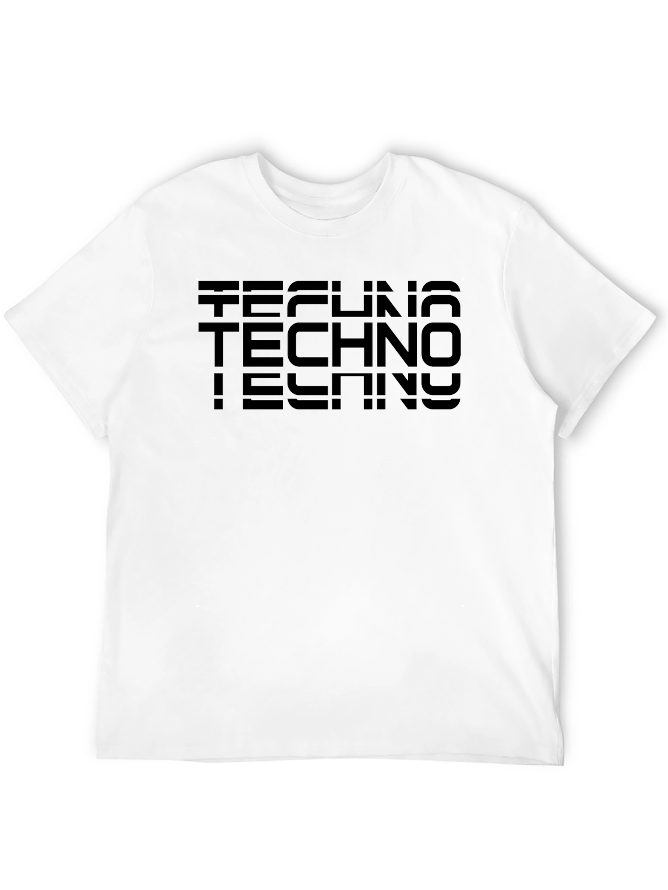 Techno Music Inspired Black T-Shirt