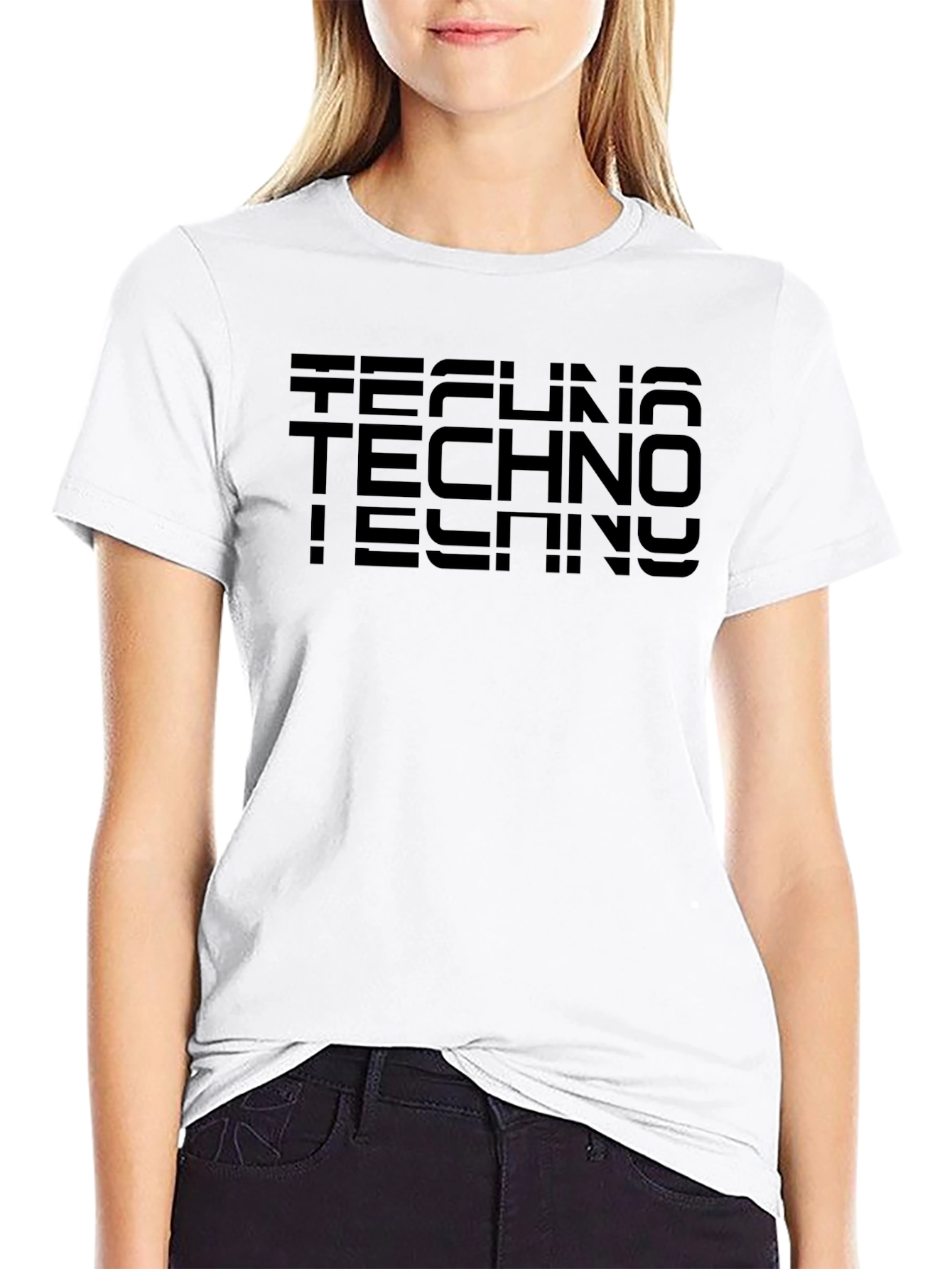 Techno Music Inspired Black T-Shirt