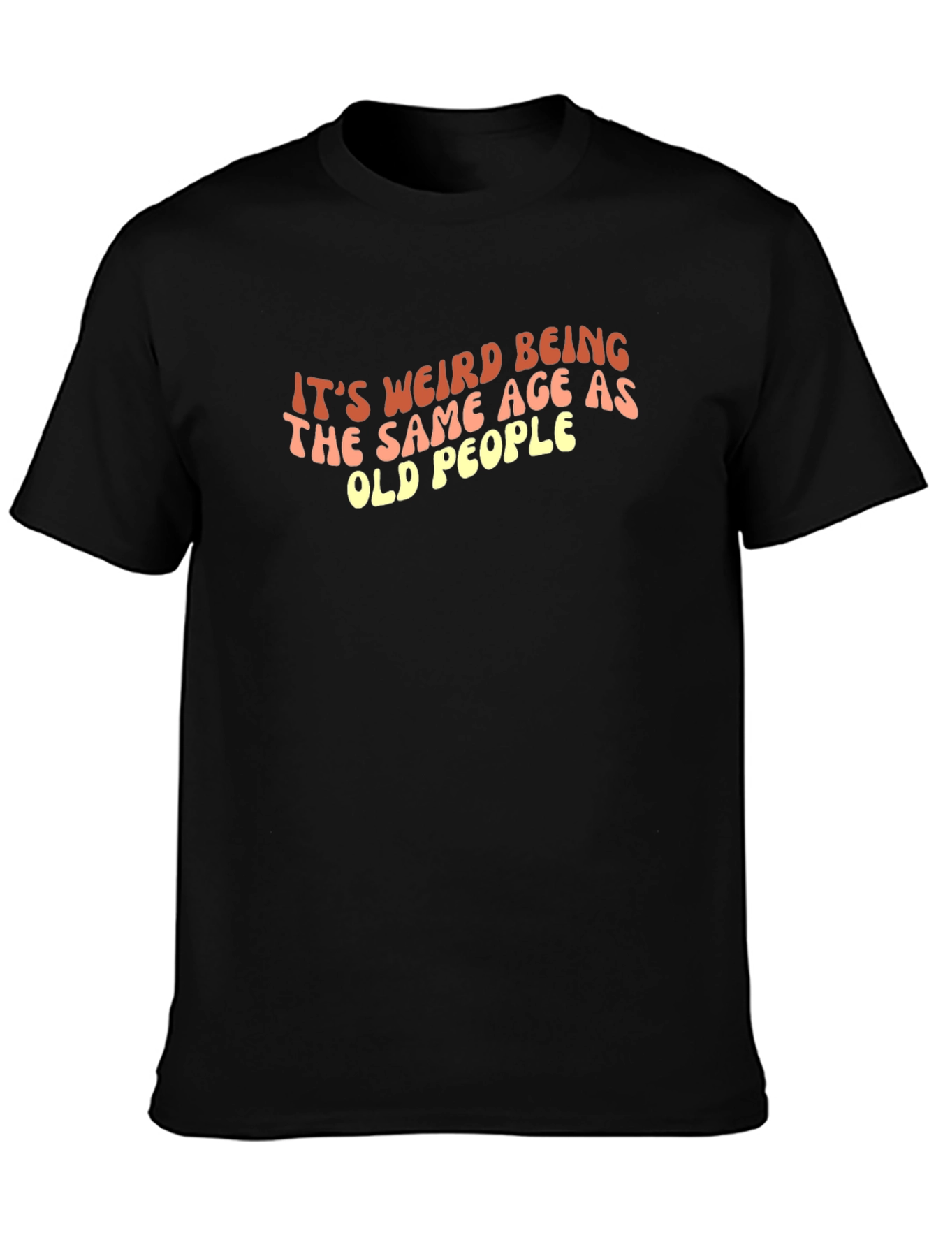 Funny Old People Graphic Tee - Black T-Shirt