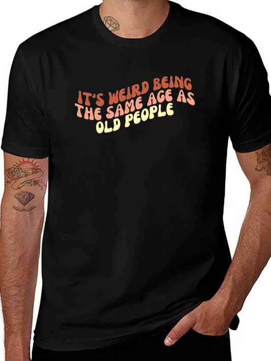 Funny Old People Graphic Tee - Black T-Shirt