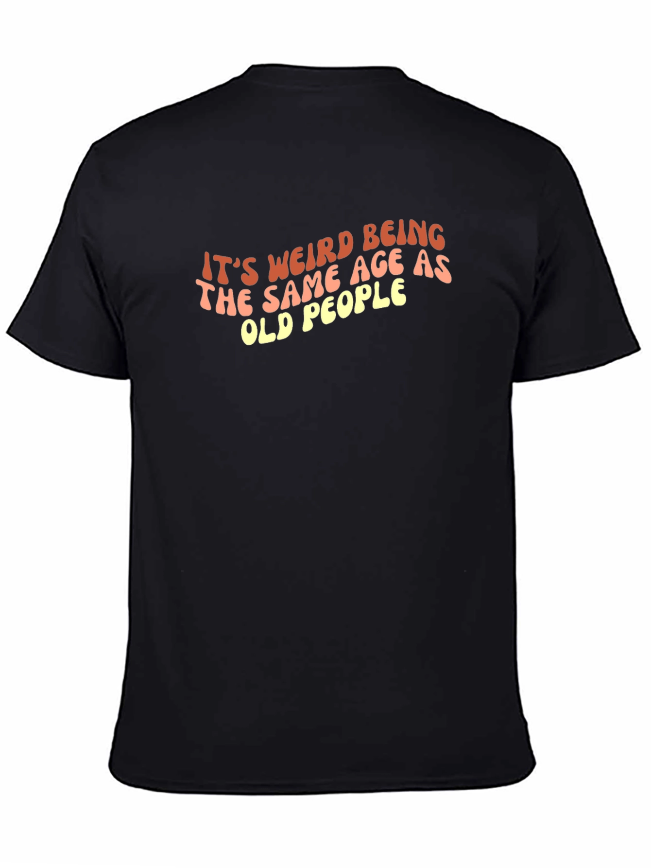 Funny Old People Graphic Tee - Black T-Shirt
