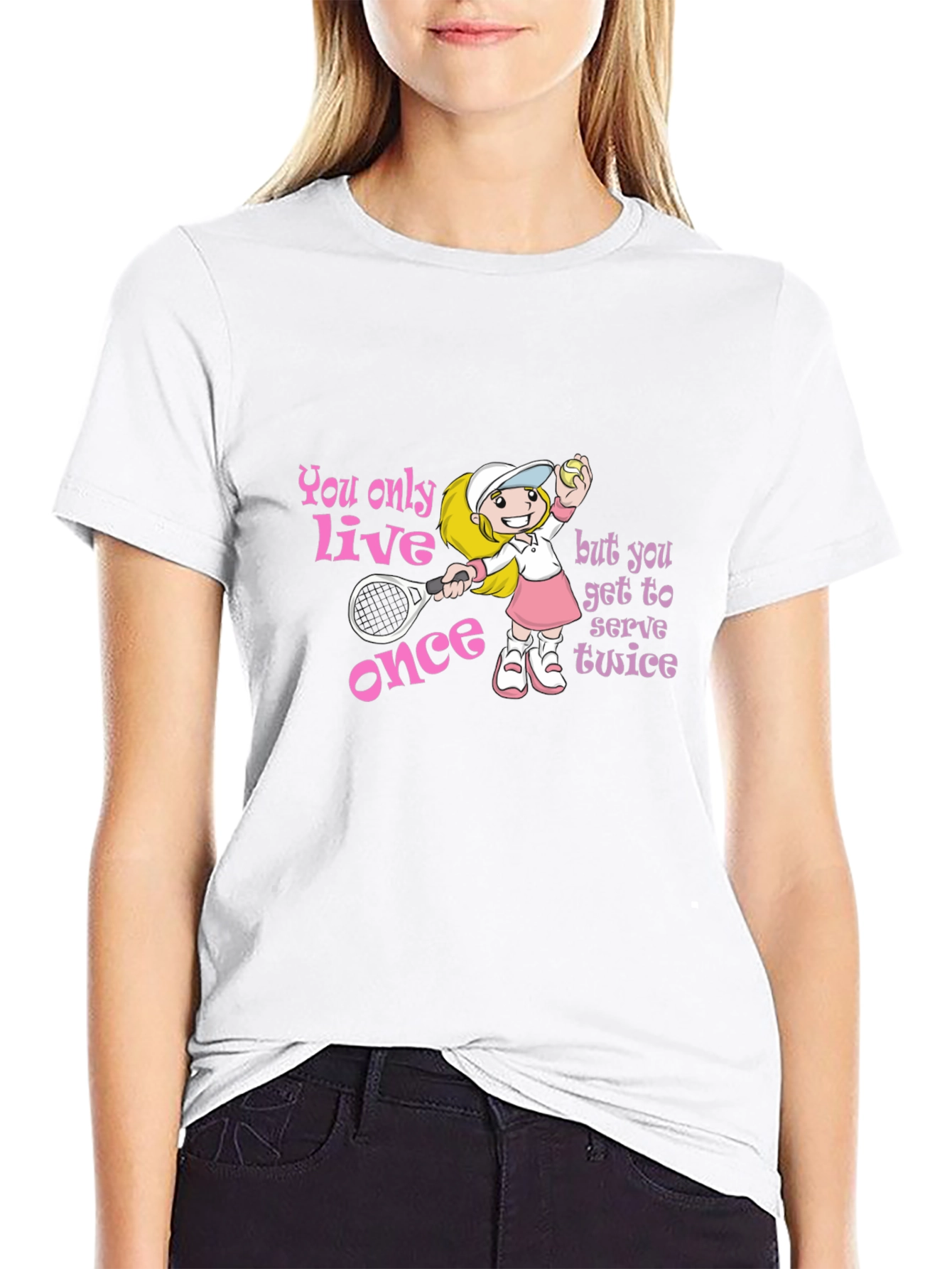 Tennis Lovers T-Shirt: You Only Live Once!