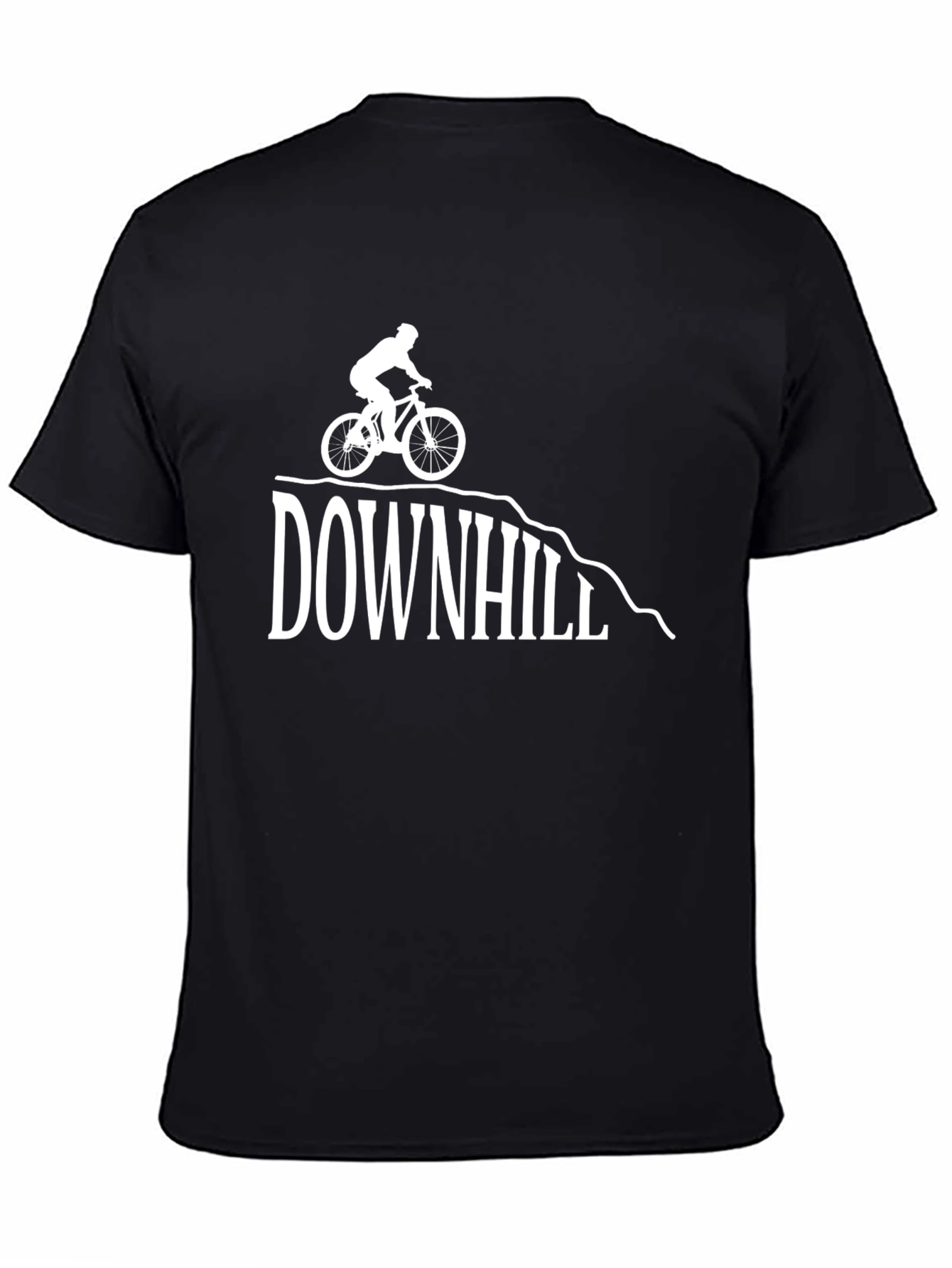 Downhill Biker Graphic Tee - Ride the Trails!