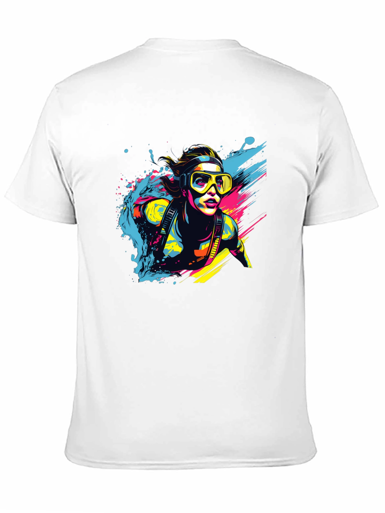 Diver Splash T-Shirt - Cool Graphic Tee
