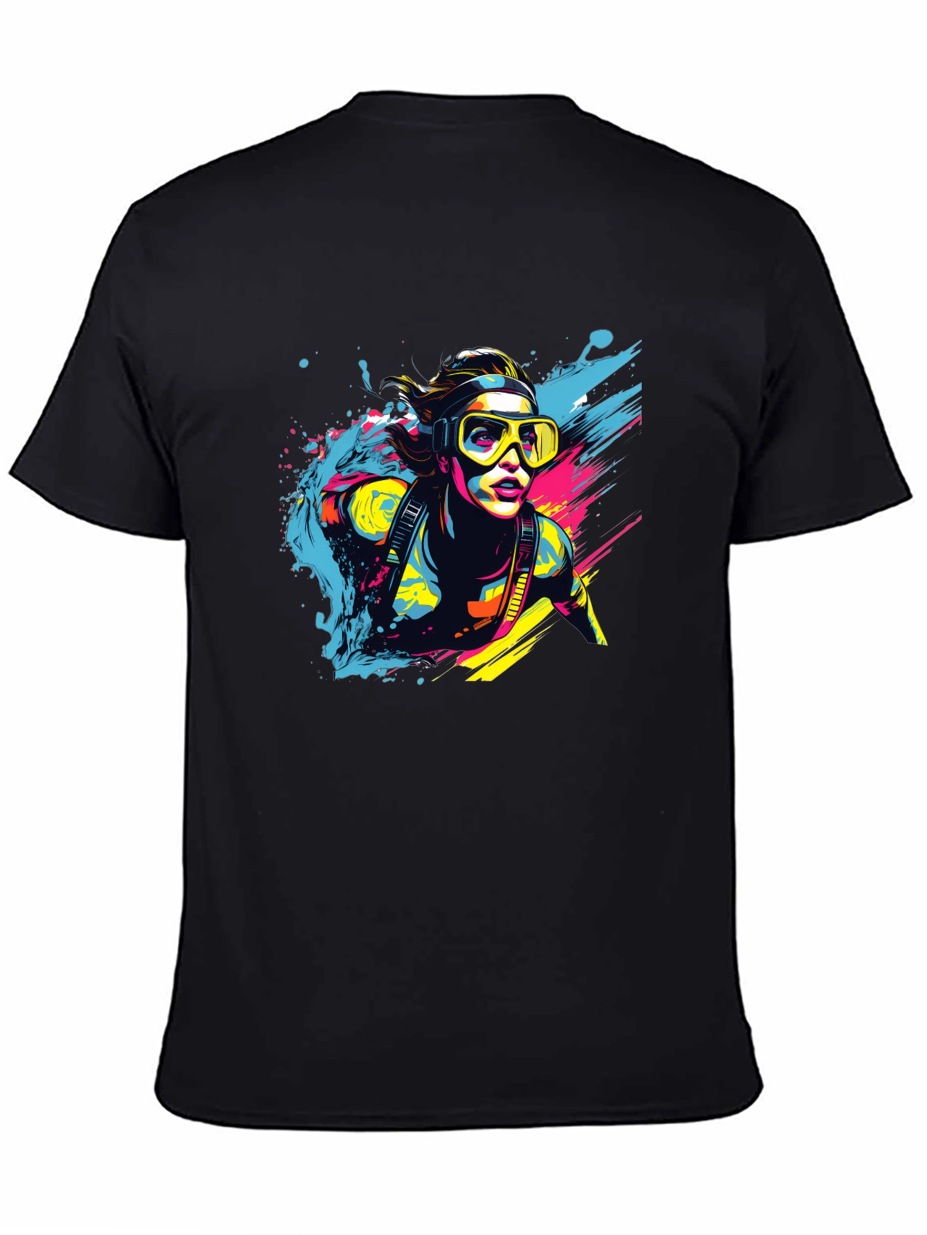 Diver Splash T-Shirt - Cool Graphic Tee