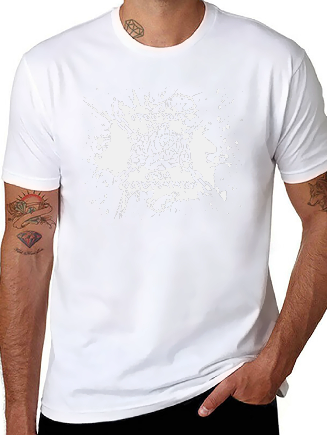Free Your Mind T-Shirt - Brain Design