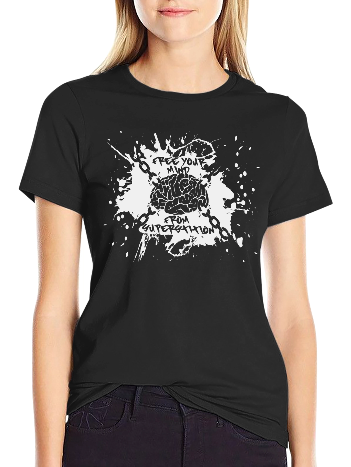 Free Your Mind T-Shirt - Brain Design