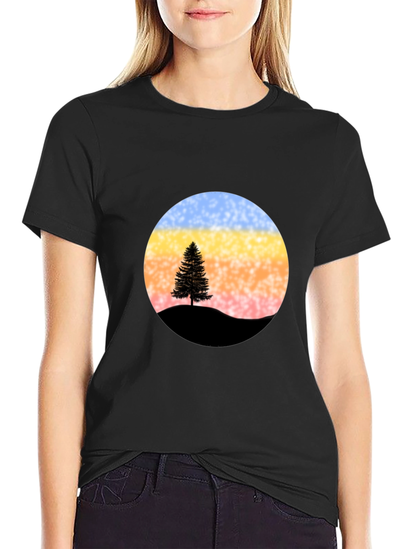 Sunset Tree Graphic Tee - Stylish & Unique