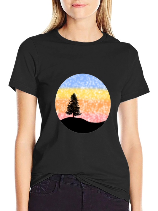 Sunset Tree Graphic Tee - Stylish & Unique