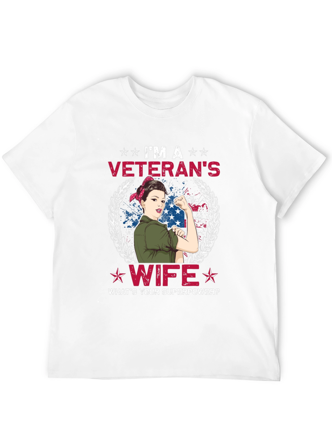 Veterans Wife T-Shirt - Superpower Tee