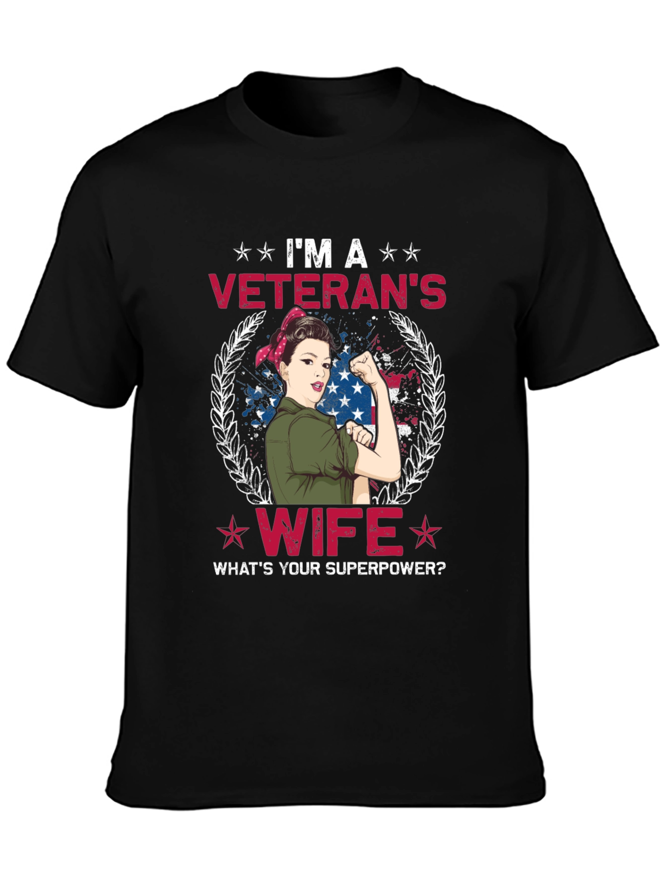 Veterans Wife T-Shirt - Superpower Tee