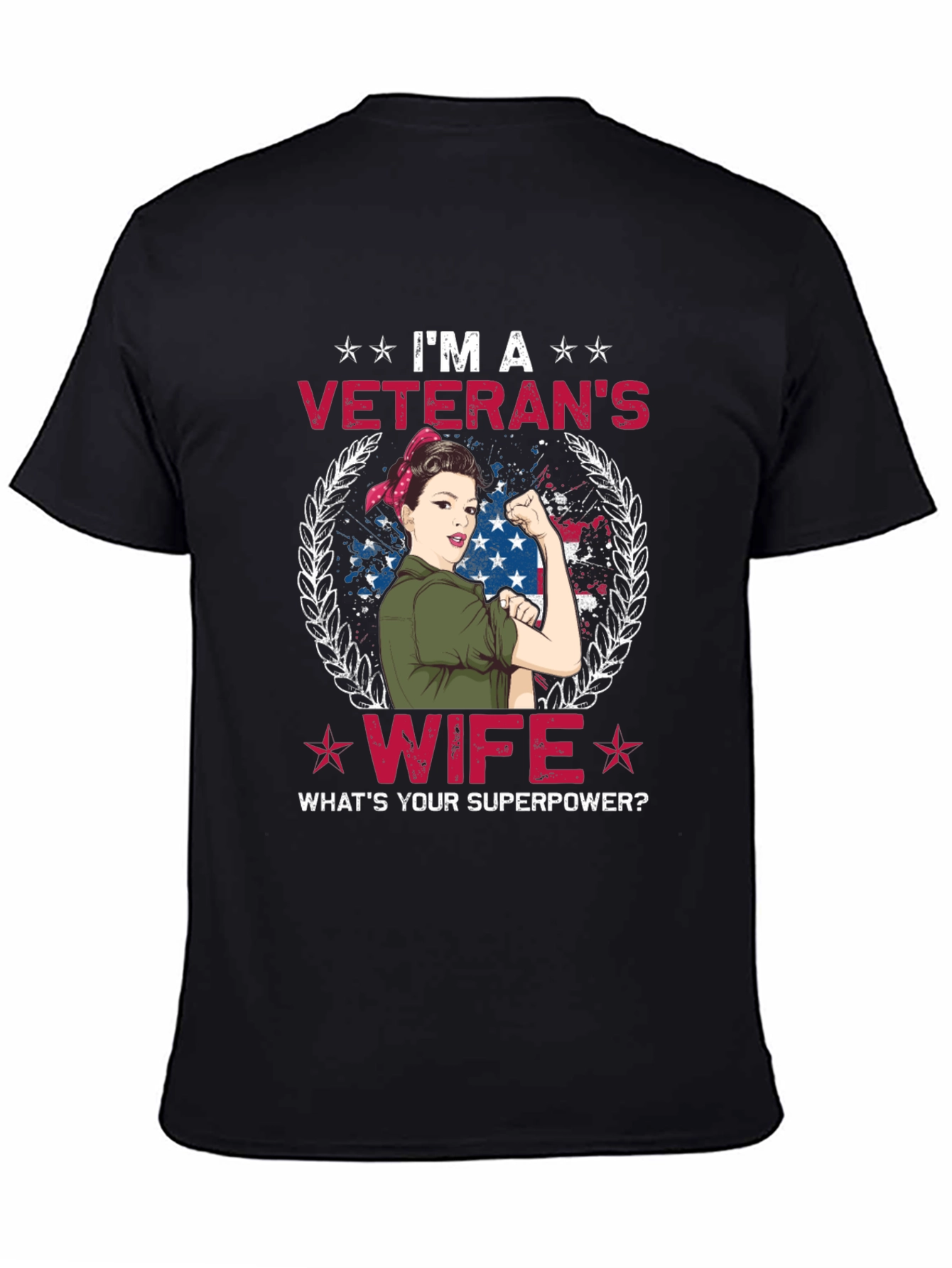 Veterans Wife T-Shirt - Superpower Tee