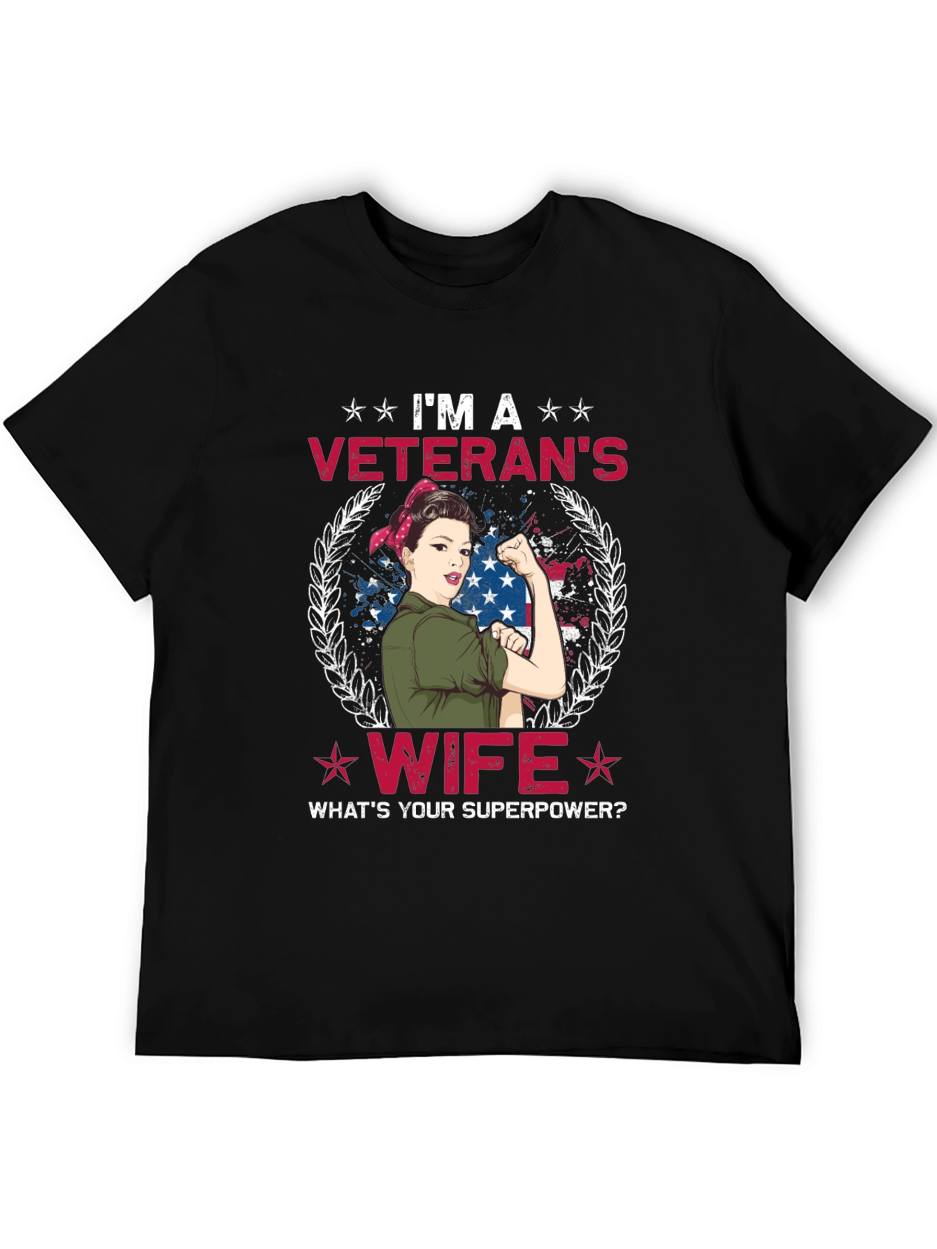 Veterans Wife T-Shirt - Superpower Tee