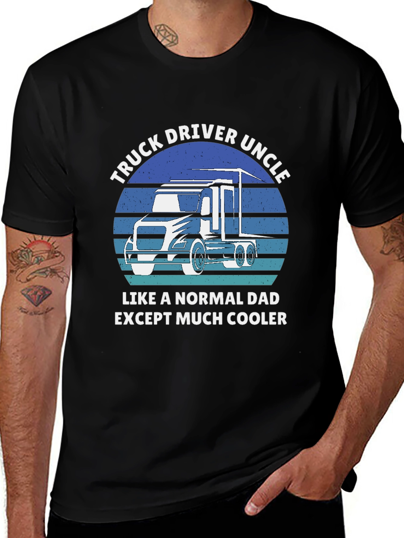 Truck Driver Uncle T-Shirt - Cool Uncle Gift