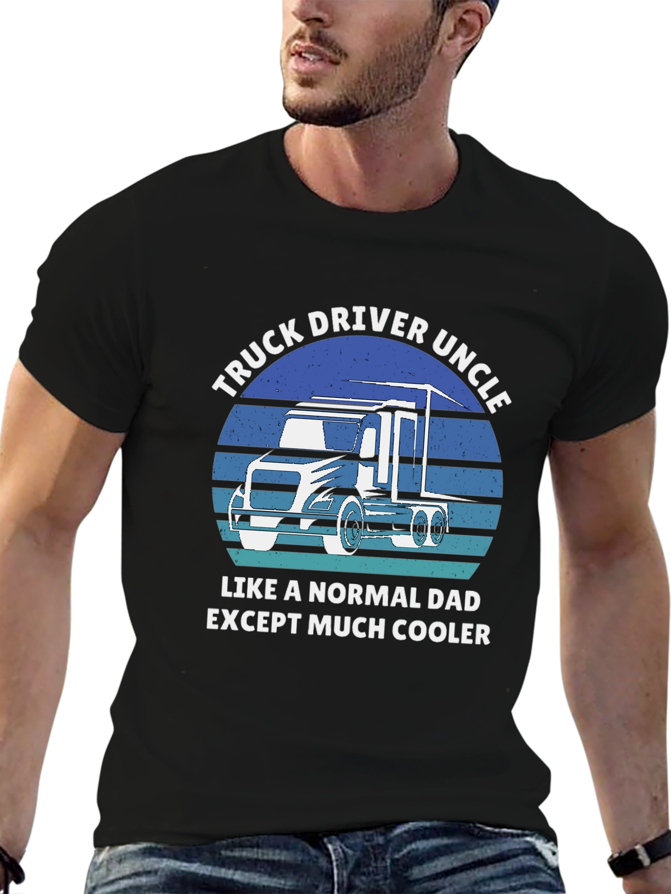 Truck Driver Uncle T-Shirt - Cool Uncle Gift