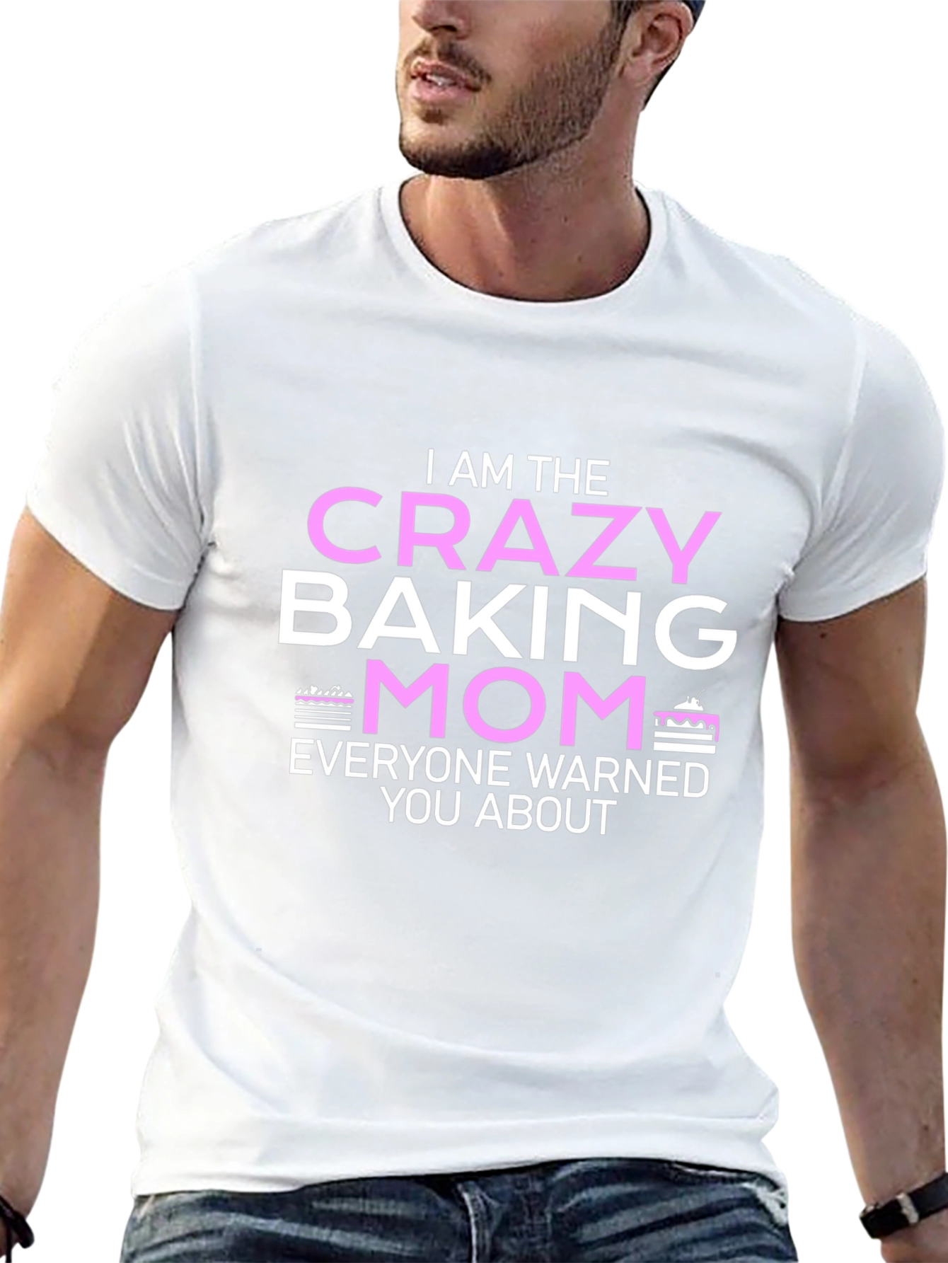 Crazy Baking Mom T-Shirt - Novelty Graphic Tee