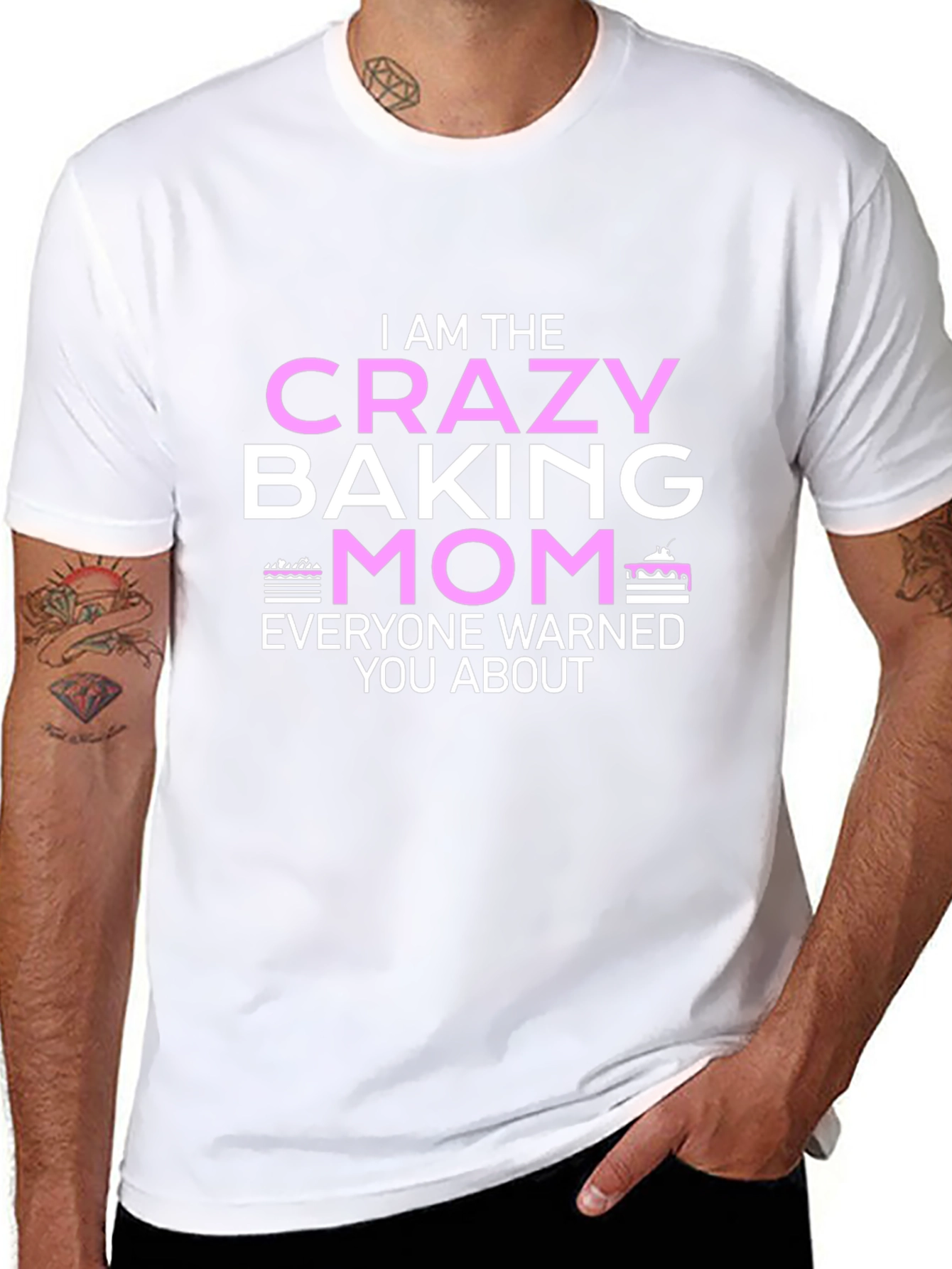 Crazy Baking Mom T-Shirt - Novelty Graphic Tee