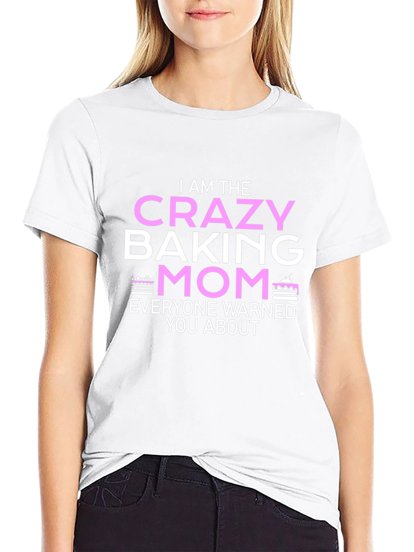 Crazy Baking Mom T-Shirt - Novelty Graphic Tee
