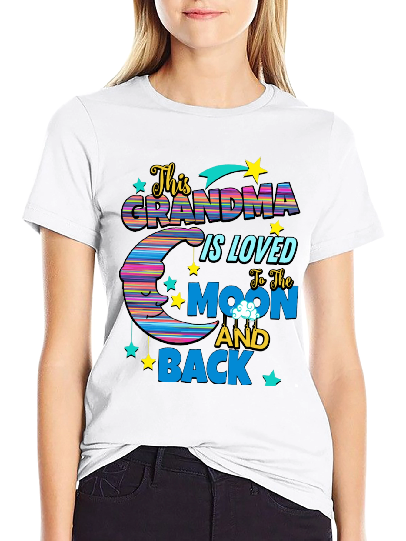 Grandma Loved to The Moon and Back T-Shirt