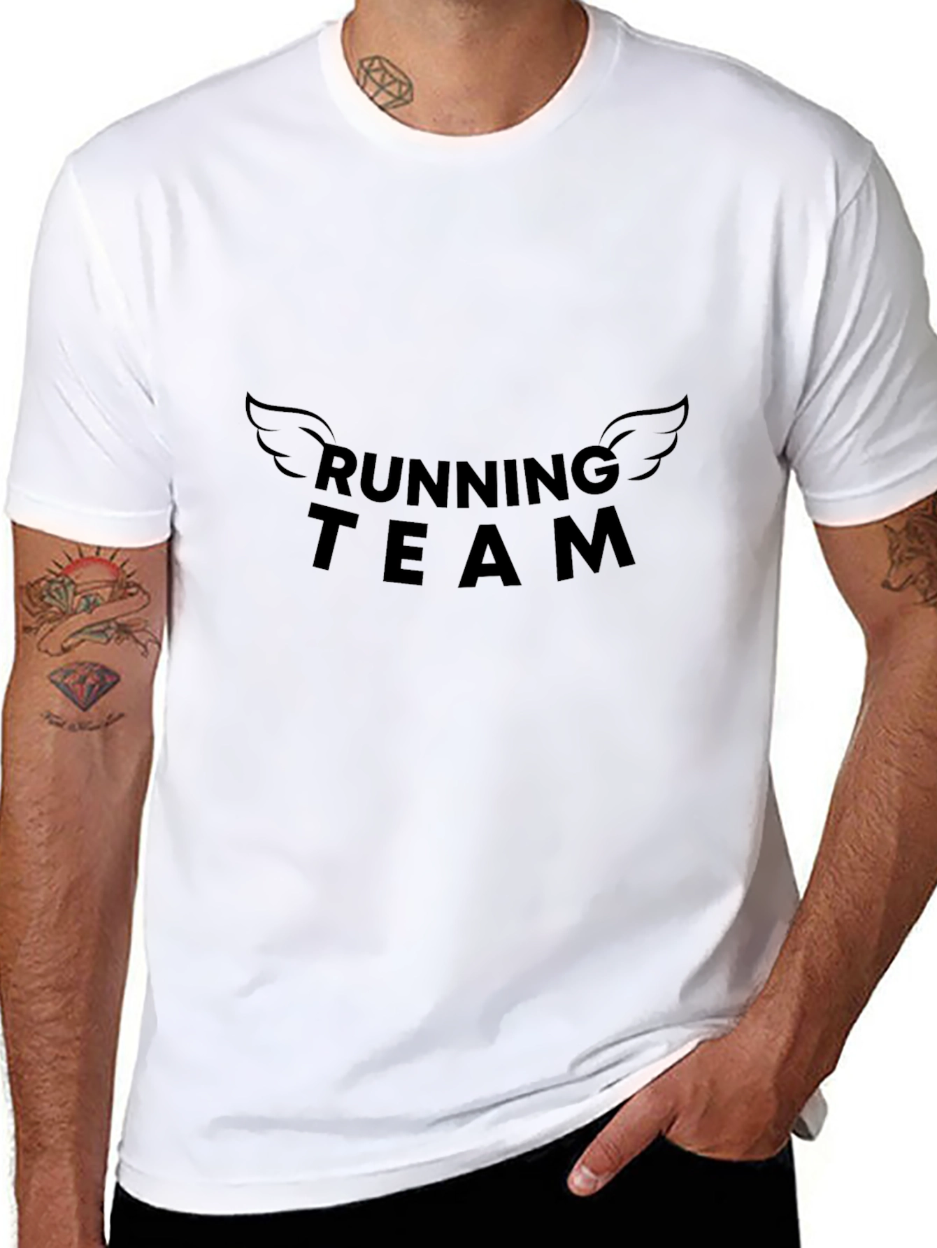 Running Team Graphic Print T-Shirt