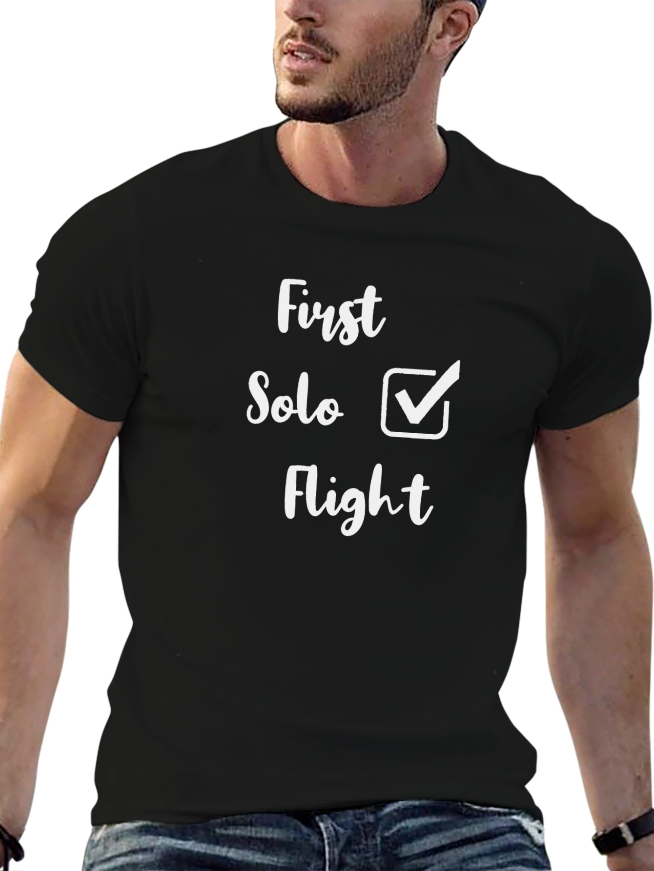 First Solo Flight T-Shirt Pilot Gift