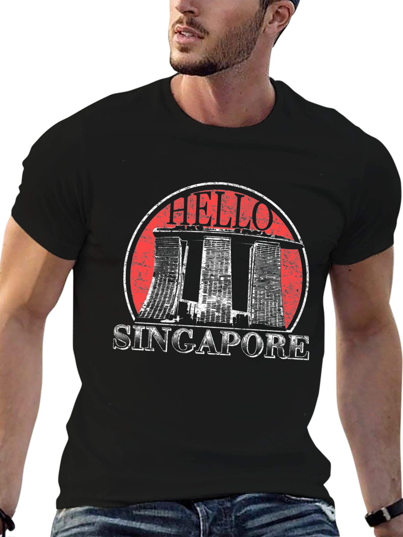 Hello Singapore Graphic T-Shirt