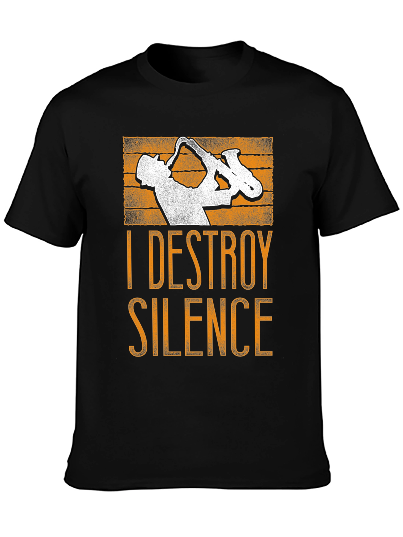 Destroy Silence Saxophone Graphic Tee