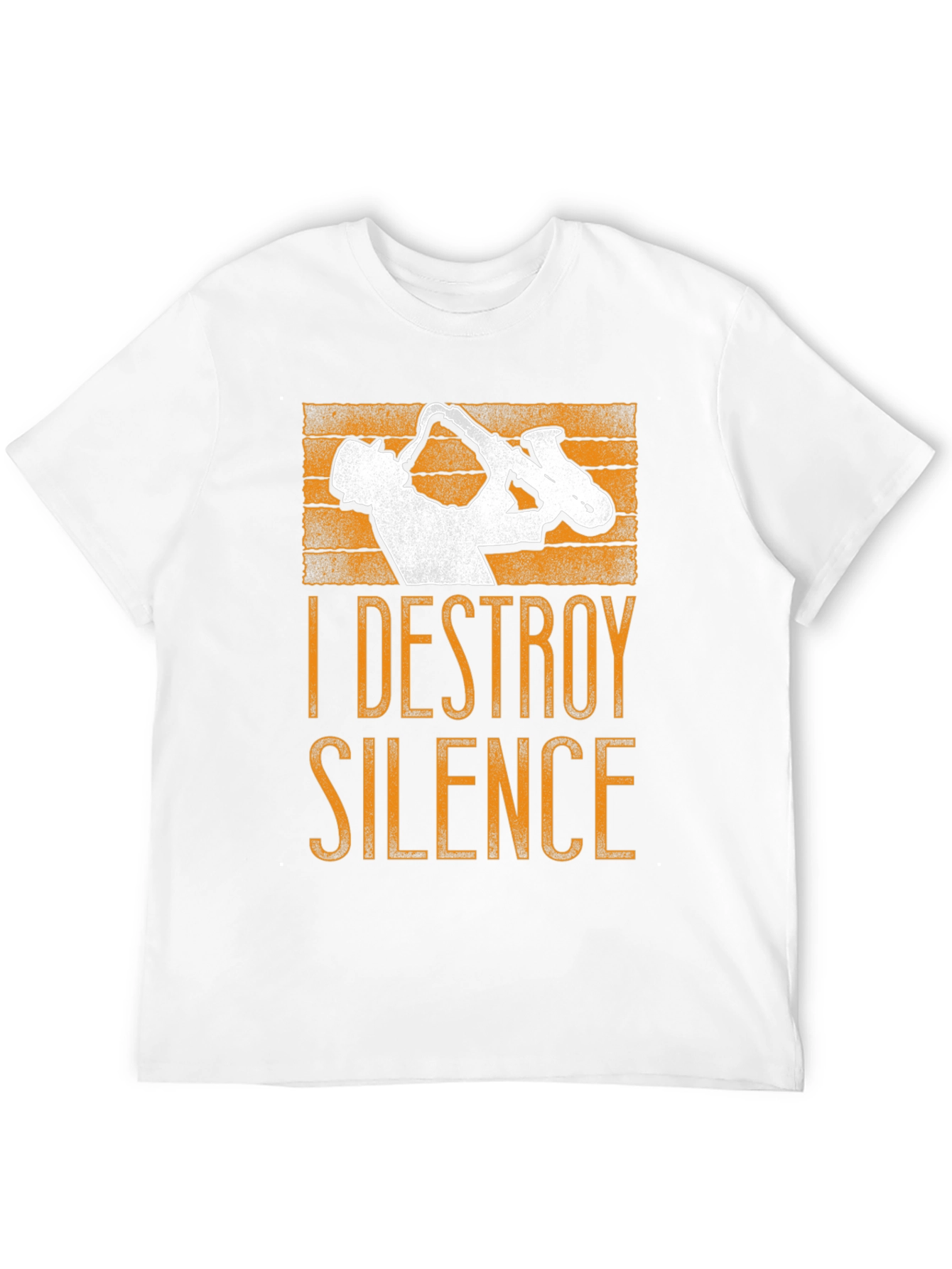 Destroy Silence Saxophone Graphic Tee