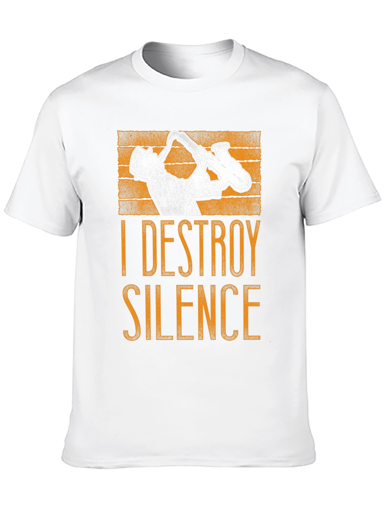 Destroy Silence Saxophone Graphic Tee