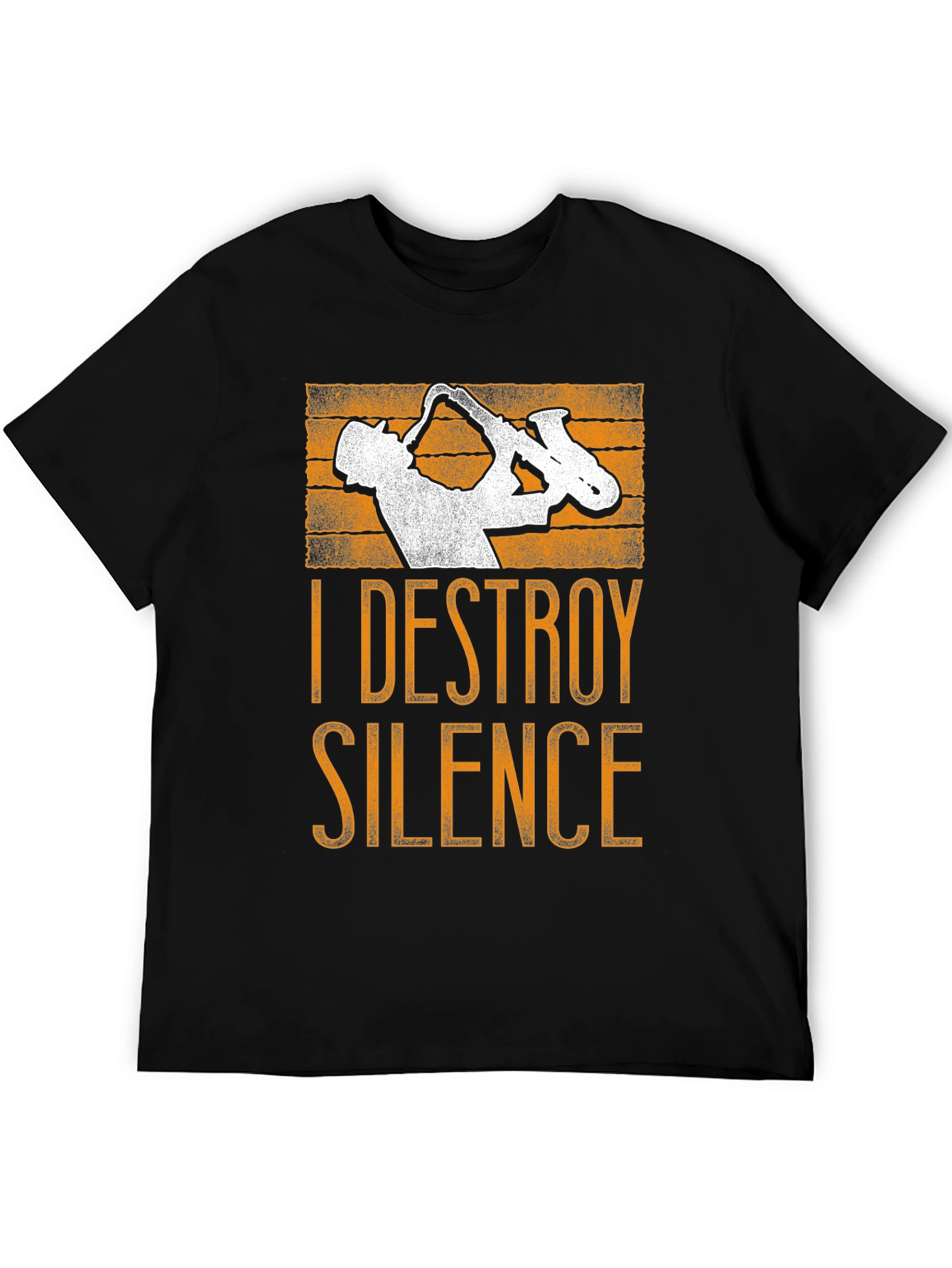 Destroy Silence Saxophone Graphic Tee