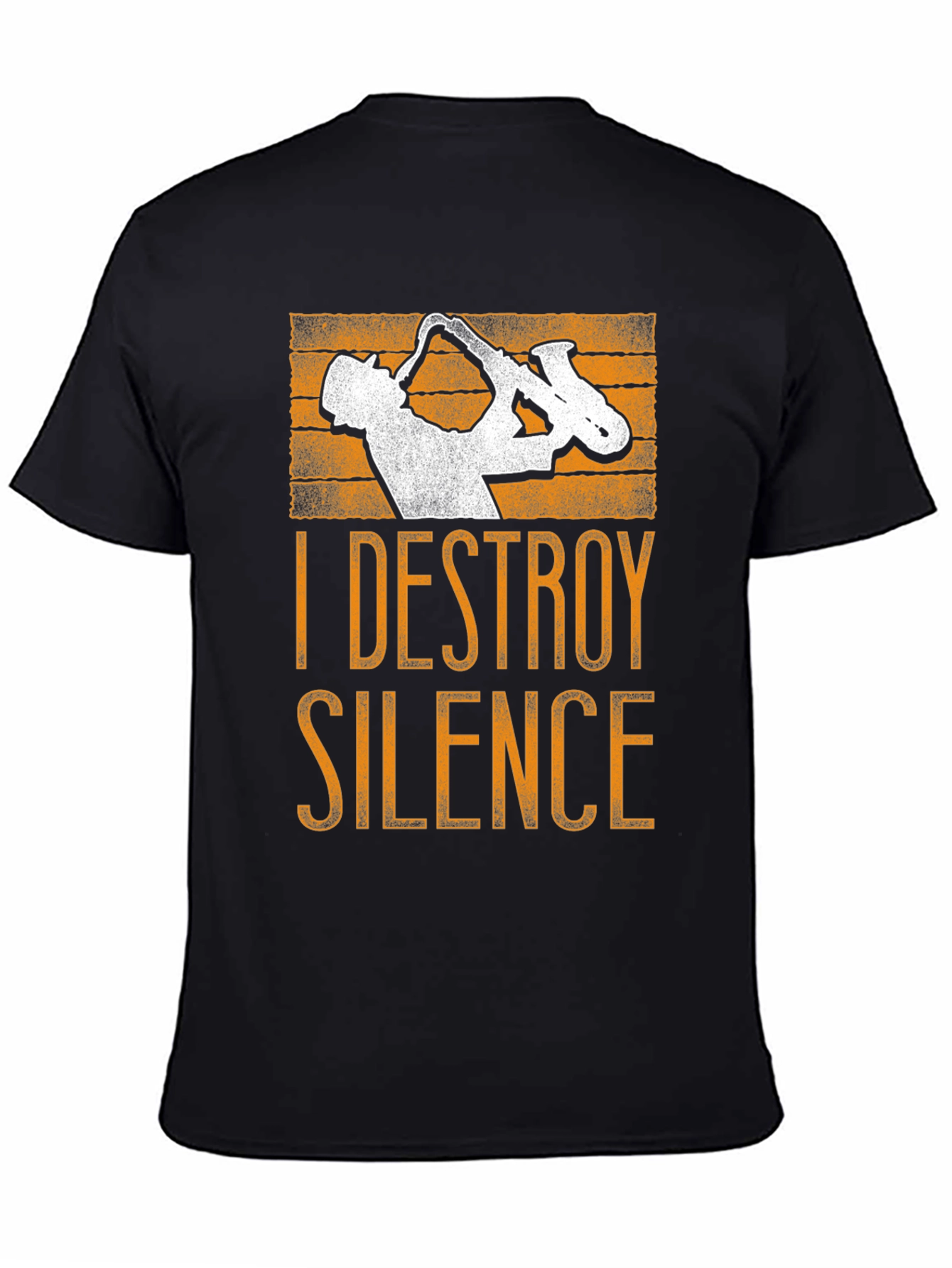Destroy Silence Saxophone Graphic Tee
