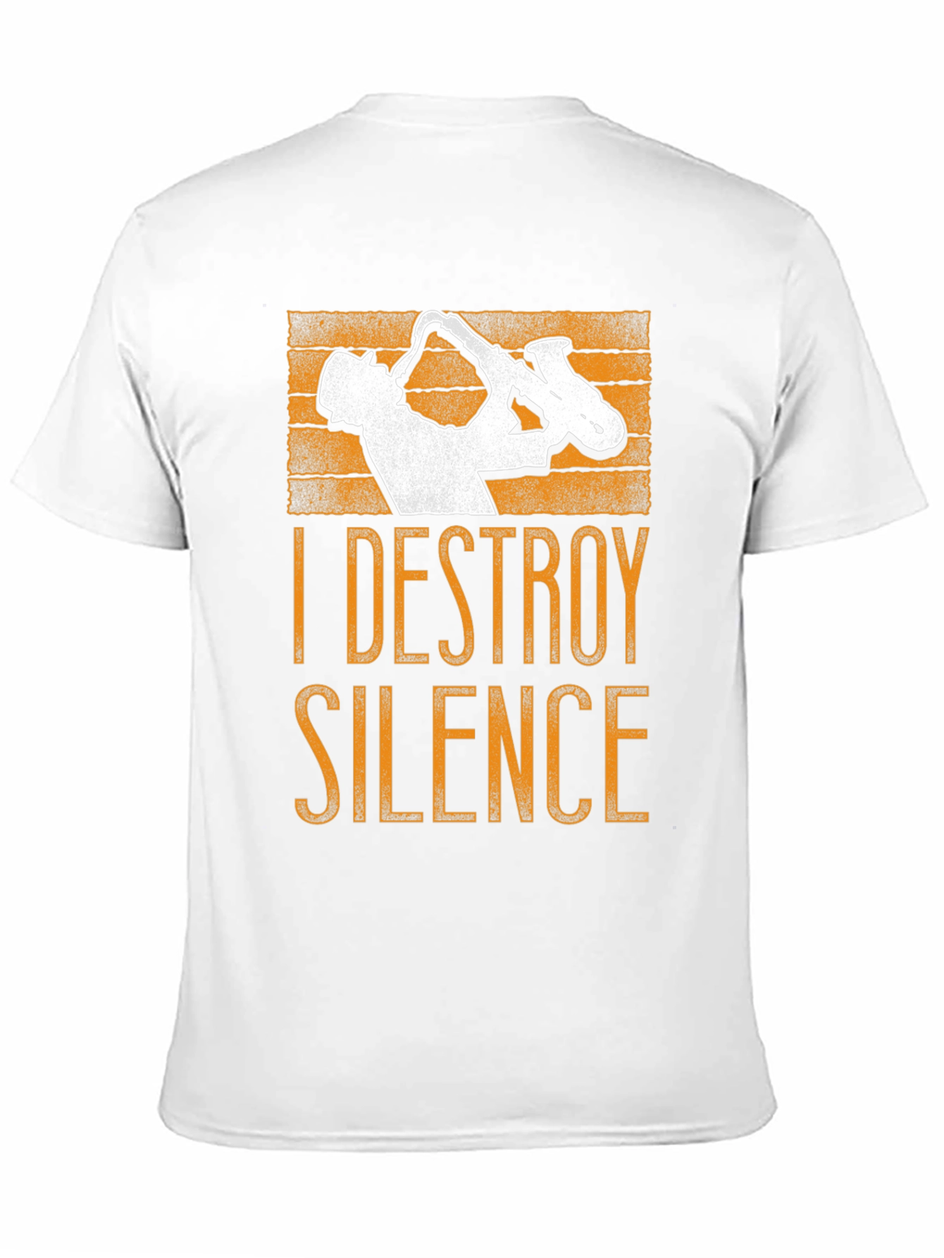 Destroy Silence Saxophone Graphic Tee