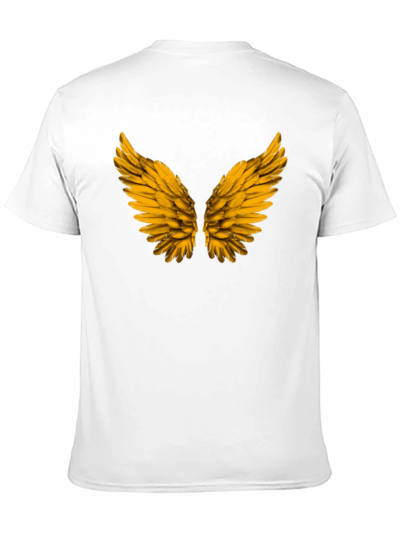Golden Wings Graphic Black T-Shirt