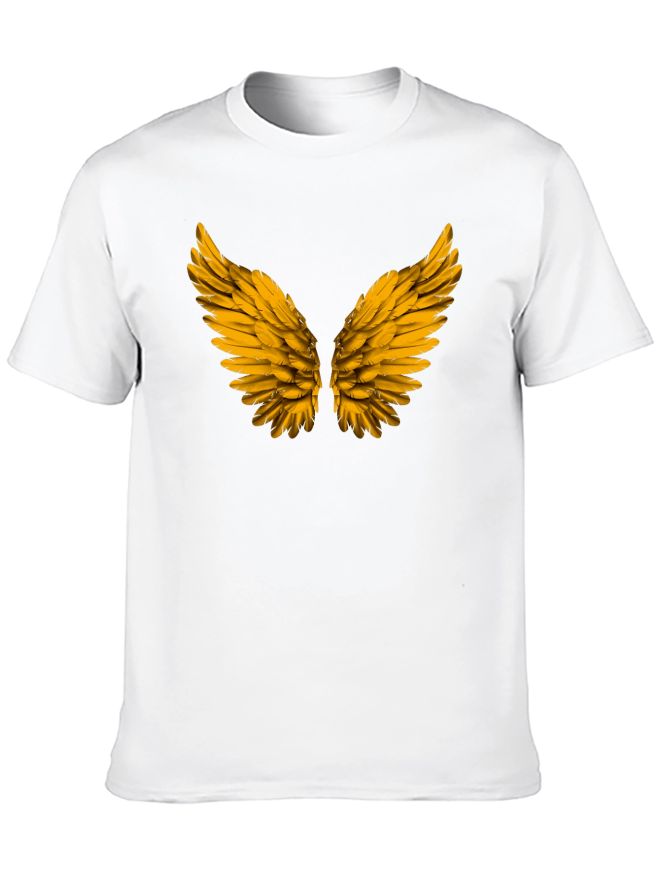 Golden Wings Graphic Black T-Shirt