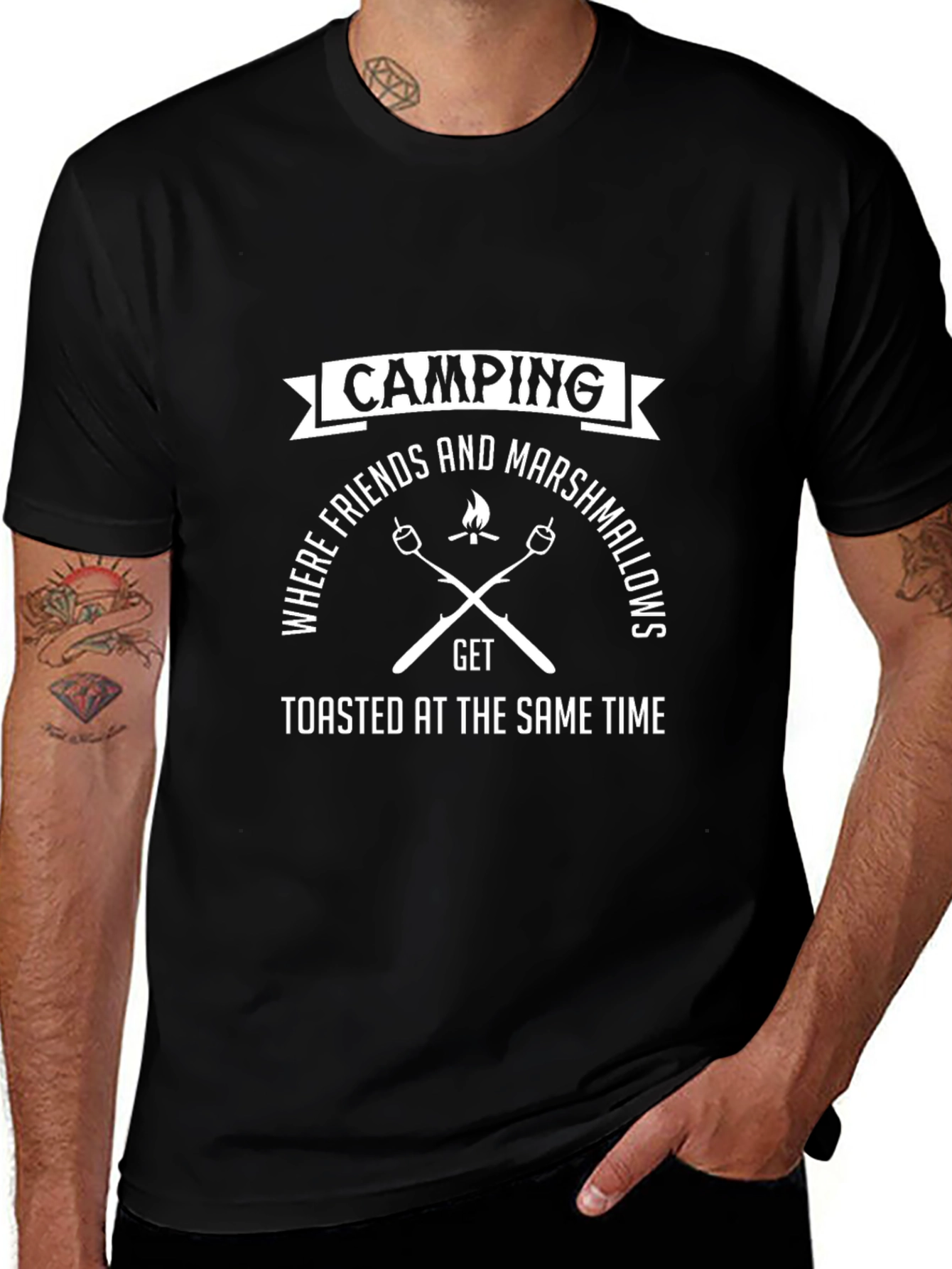 Camping Friends Marshmallows Toasted T-Shirt