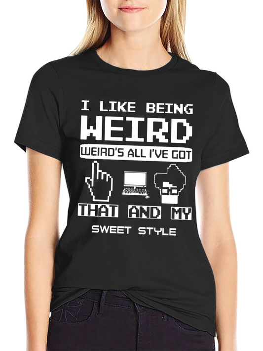 Weird Pixel Art Style Graphic Tee