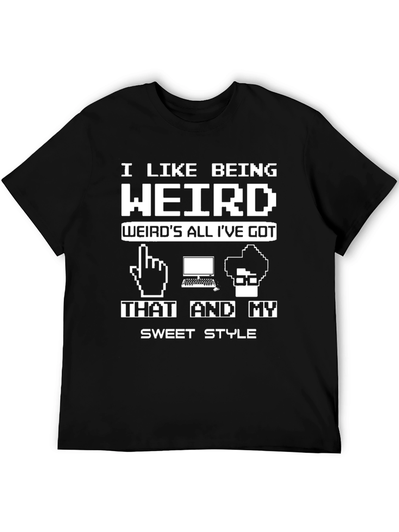 Weird Pixel Art Style Graphic Tee