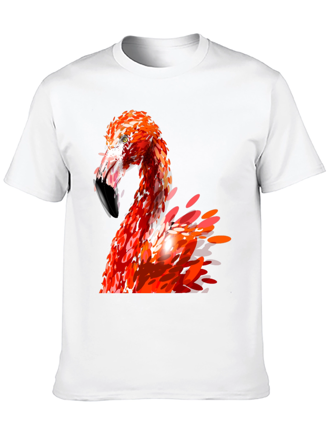 Flamingo Graphic Print Black T-Shirt