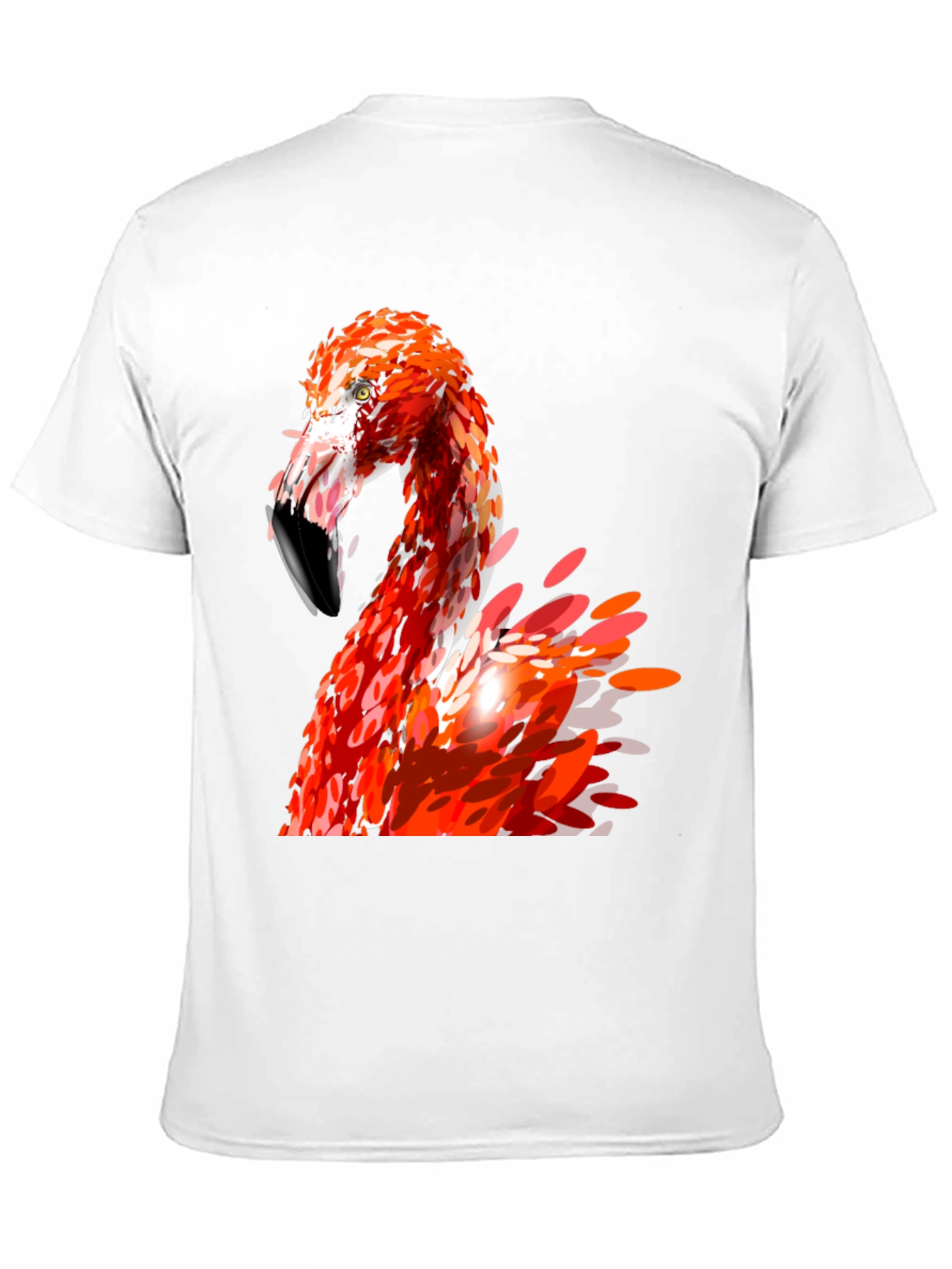 Flamingo Graphic Print Black T-Shirt