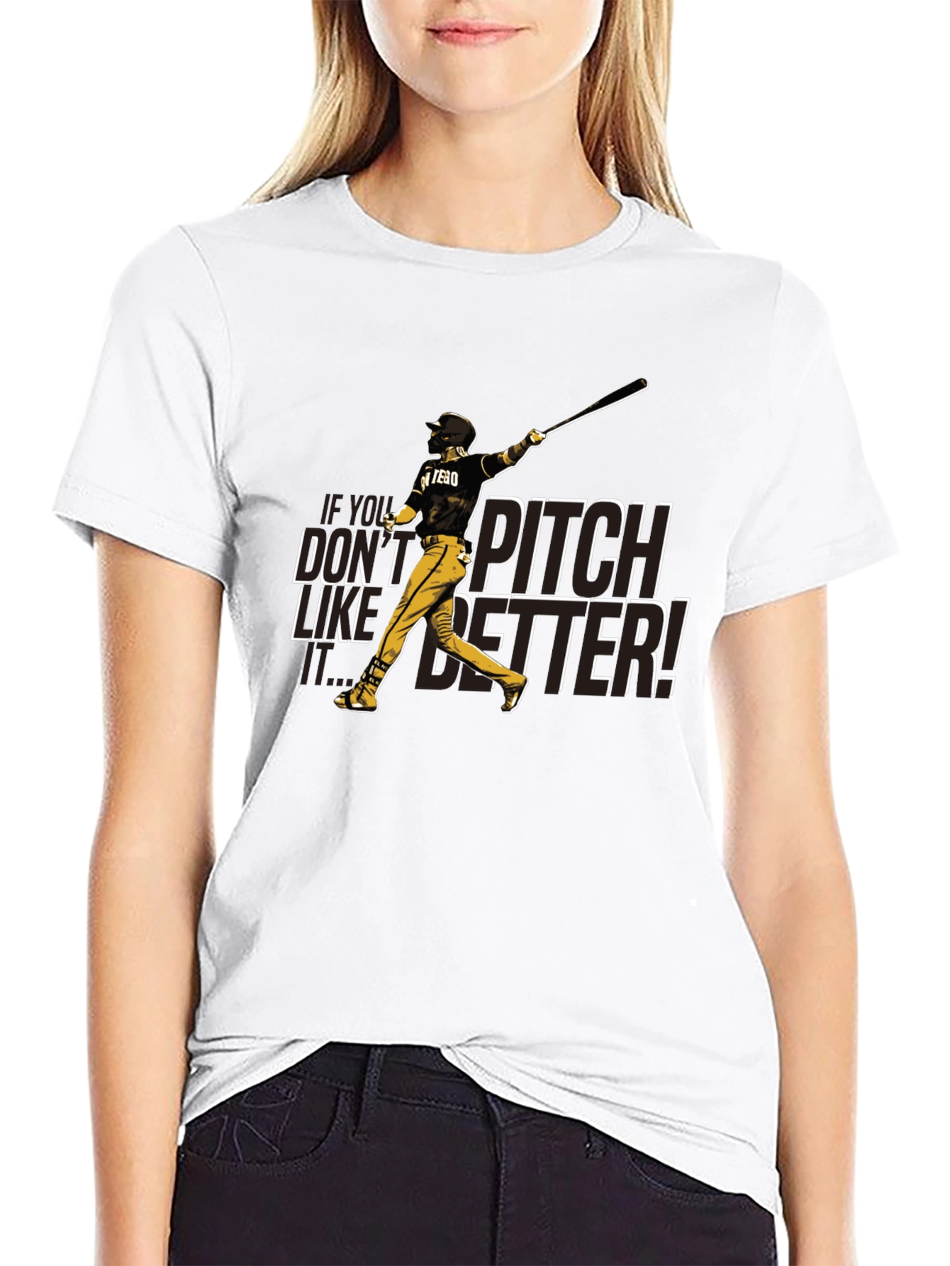 Pitch Better Baseball Graphic T-Shirt