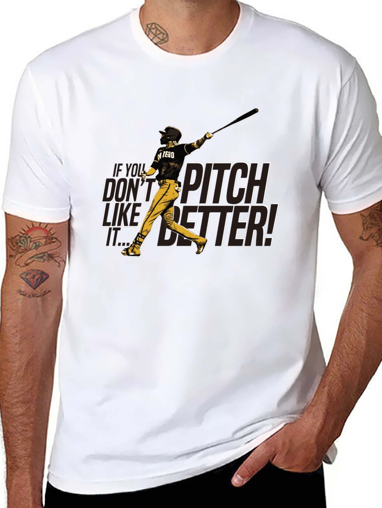 Pitch Better Baseball Graphic T-Shirt
